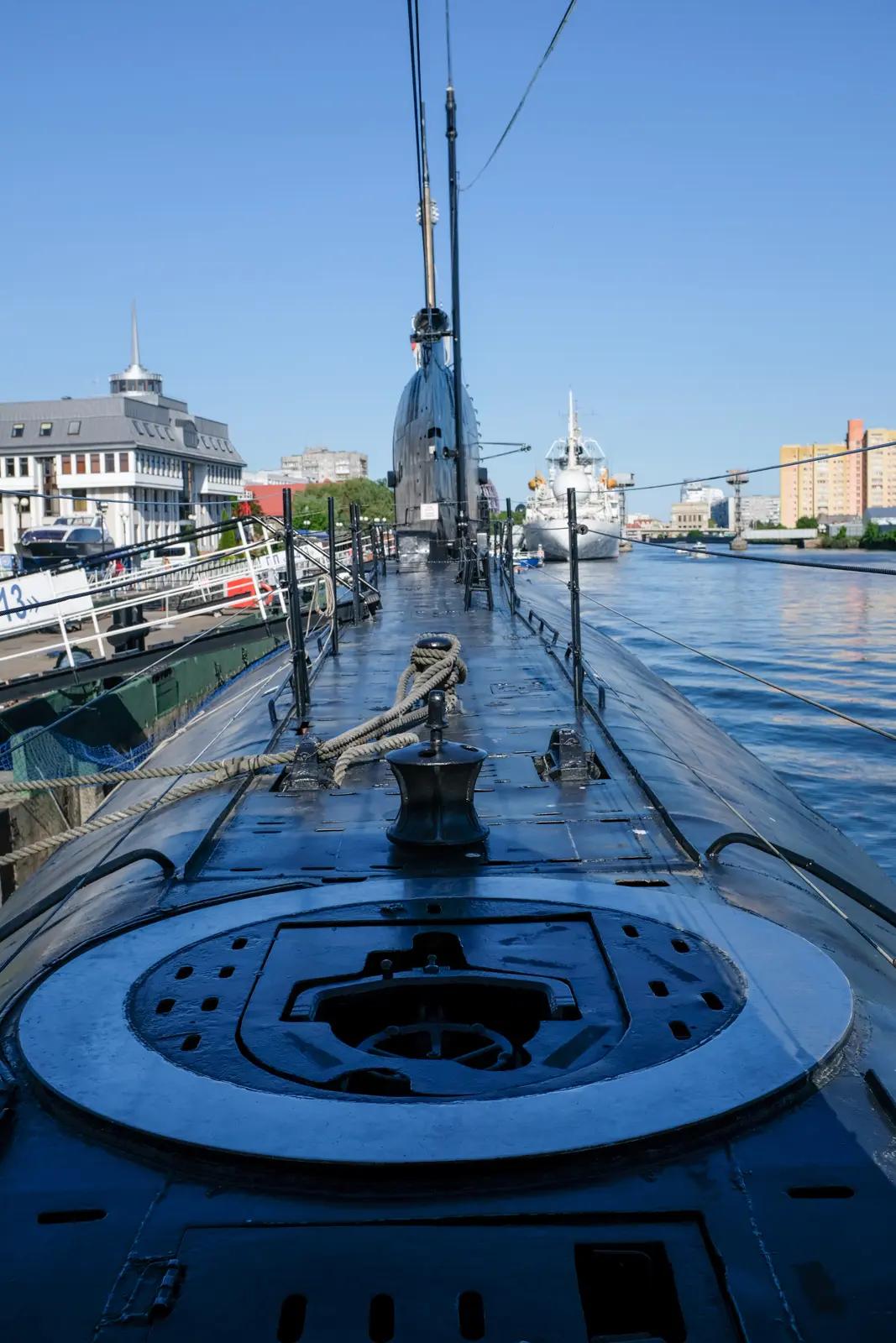 On a submarine in Kaliningrad, Russia. Kalliningrad is a strategic city for the Russian navy.